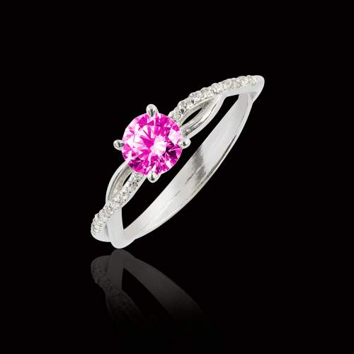 Bague Saphir rose de Ceylan Noémie